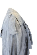 Vero Moda midnight blue genuine suede coat - M-4