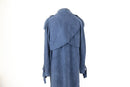Vero Moda midnight blue genuine suede coat - M-5