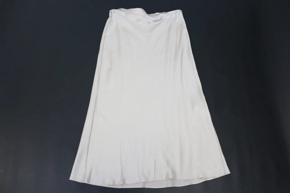 ZARA champagne midi satin skirt - XL