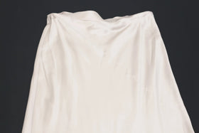 ZARA champagne midi satin skirt - XL - 0