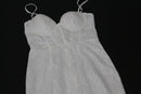 BOOHOO white corset lace midi dress - 12-3