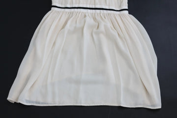 Cream Chiffon Halter Neck Dress – Size M | Thrift Finds - 0
