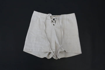 Beige Tie-Waist Shorts – Size 10 | Brand new