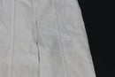 ZARA cream denim midi skirt with slit - M-2