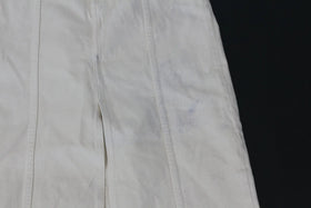 ZARA cream denim midi skirt with slit - M - 0