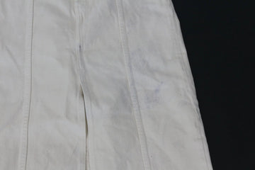 Cream Denim Midi Skirt – Slit Detail | Size M | Brand new - 0