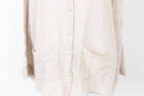 BOOHOO beige textured lightweight cotton oversized shirt - 16-2