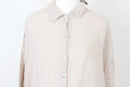 BOOHOO beige textured lightweight cotton oversized shirt - 16-3