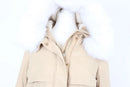 ONLY light brown winter jacket with fur details - XS-5