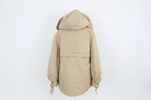 ONLY light brown winter jacket with fur details - XS