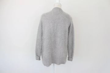 Grey Fluffy Cardigan – Size XS | Thrift Finds - 0