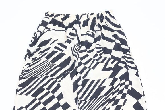 Superbalist satin black and cream flowy pants - 10