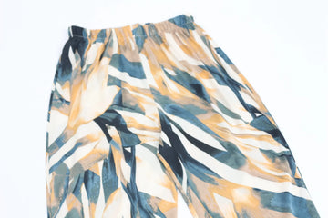 Satin Tropical Flowy Pants – Size 10 | Thrift Finds - 0