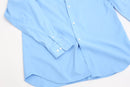 Sky blue fitted long sleeve shirt - M-3