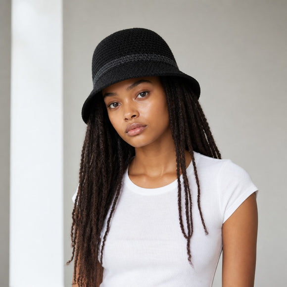 Truworths Black Sun Hat | One Size | Brand New