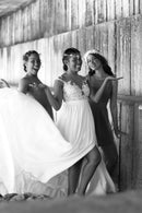 Bride & Co. Soft White Wedding Dress, Including Veil - 2/XS-20
